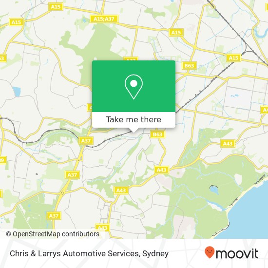 Mapa Chris & Larrys Automotive Services