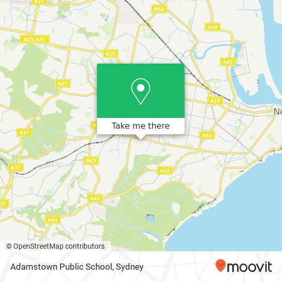 Adamstown Public School map