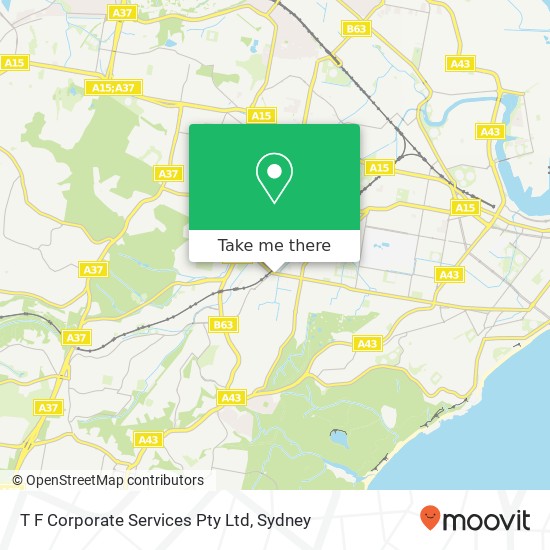 T F Corporate Services Pty Ltd map