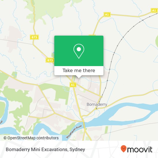 Bomaderry Mini Excavations map