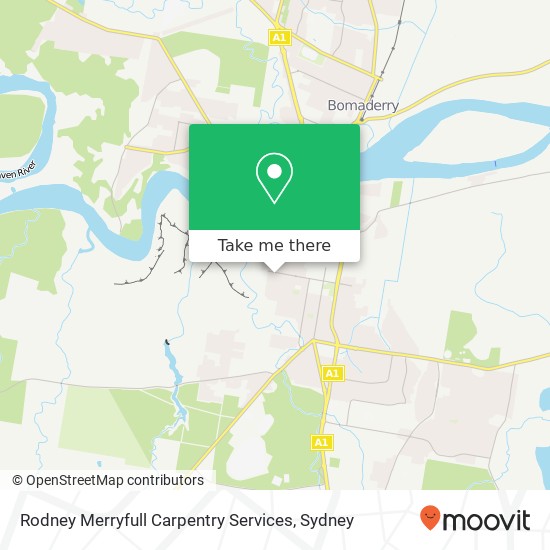 Rodney Merryfull Carpentry Services map