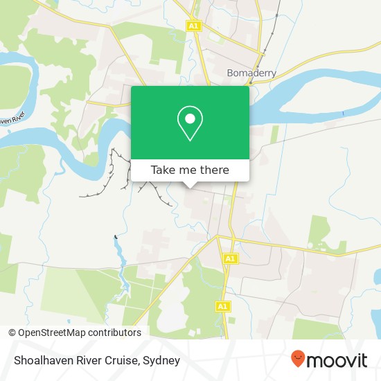 Shoalhaven River Cruise map