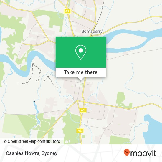 Cashies Nowra map