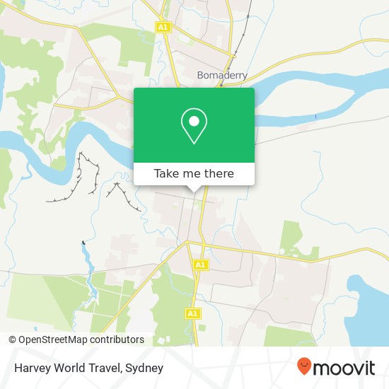 Harvey World Travel map