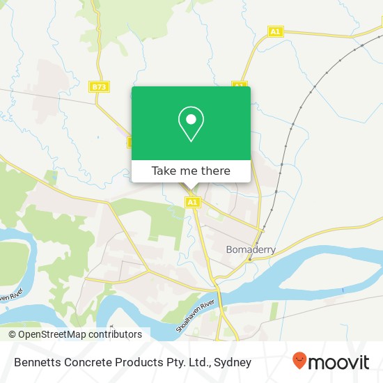 Bennetts Concrete Products Pty. Ltd. map