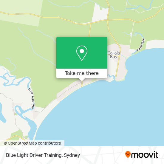 Blue Light Driver Training map