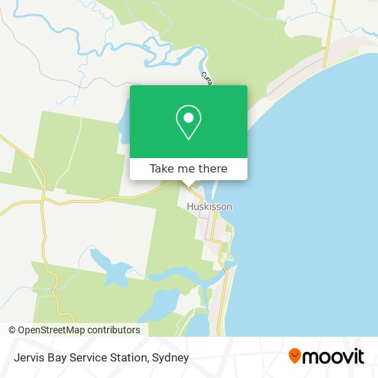 Mapa Jervis Bay Service Station