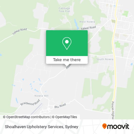 Mapa Shoalhaven Upholstery Services