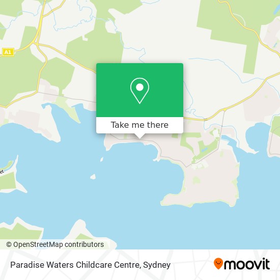 Mapa Paradise Waters Childcare Centre