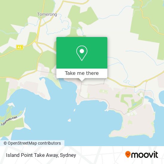 Island Point Take Away map