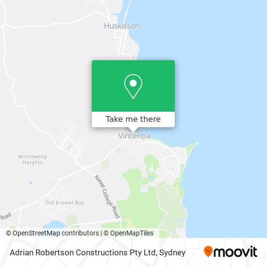 Adrian Robertson Constructions Pty Ltd map