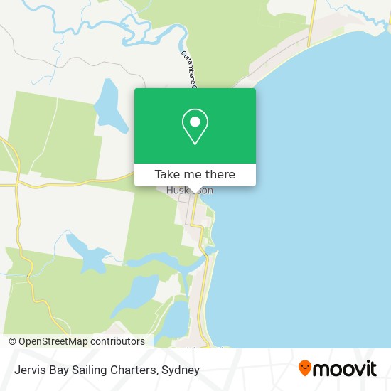 Jervis Bay Sailing Charters map