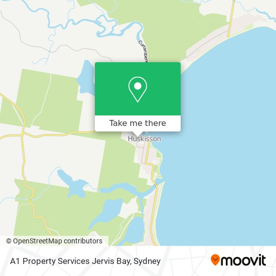 Mapa A1 Property Services Jervis Bay