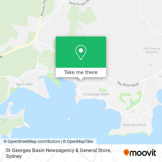 St Georges Basin Newsagency & General Store map