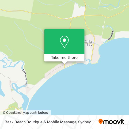 Bask Beach Boutique & Mobile Massage map