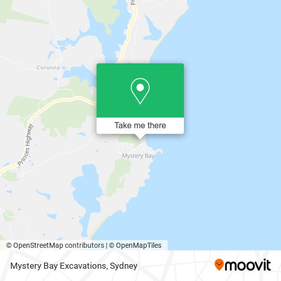 Mystery Bay Excavations map