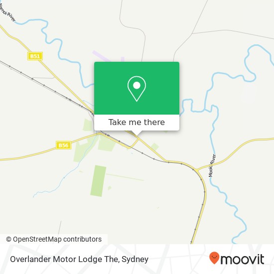 Overlander Motor Lodge The map