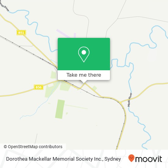 Dorothea Mackellar Memorial Society Inc. map