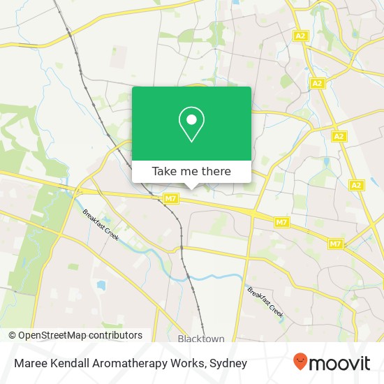 Maree Kendall Aromatherapy Works map