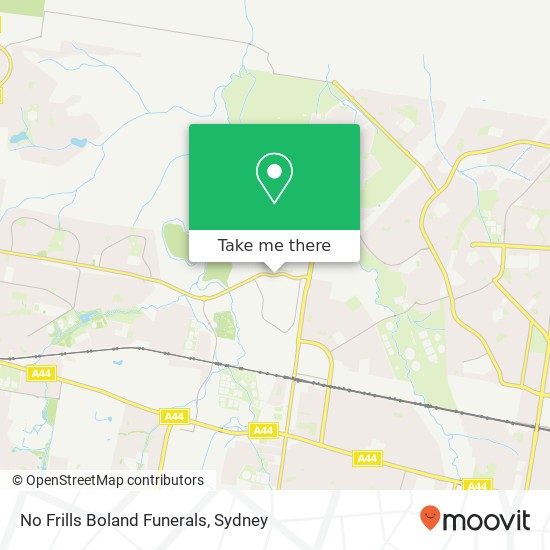 No Frills Boland Funerals map