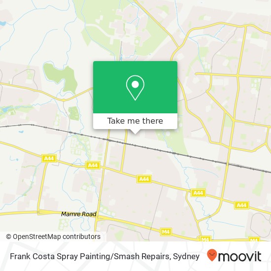 Frank Costa Spray Painting / Smash Repairs map