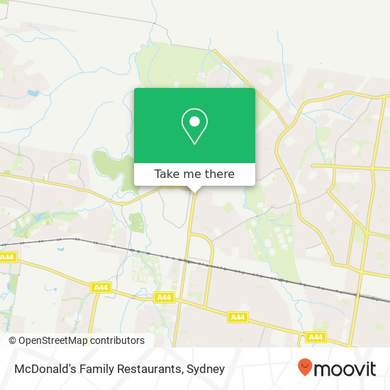 Mapa McDonald's Family Restaurants