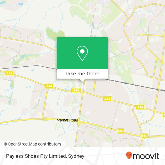 Payless Shoes Pty Limited map