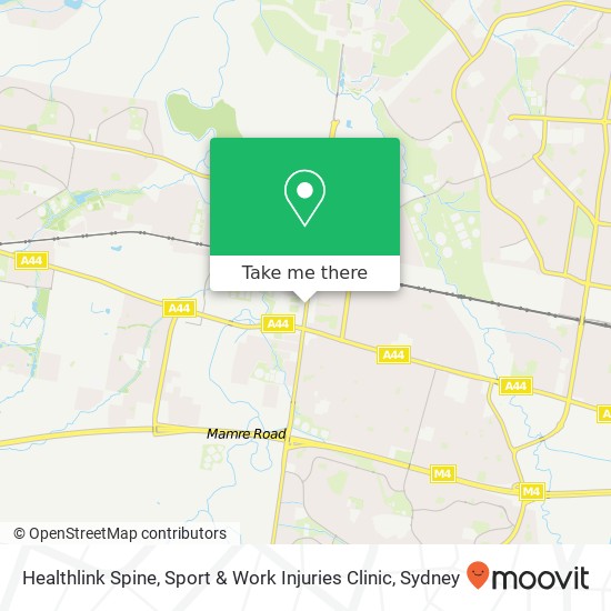 Healthlink Spine, Sport & Work Injuries Clinic map