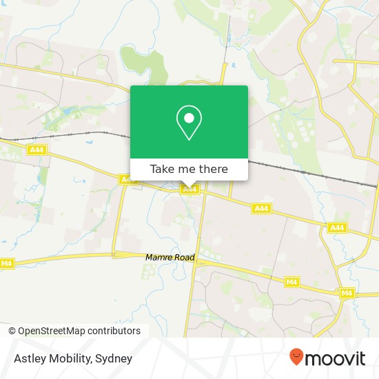 Mapa Astley Mobility