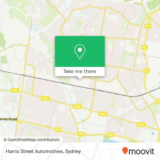 Harris Street Automotives map