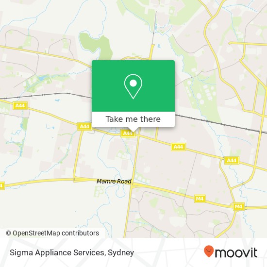 Sigma Appliance Services map