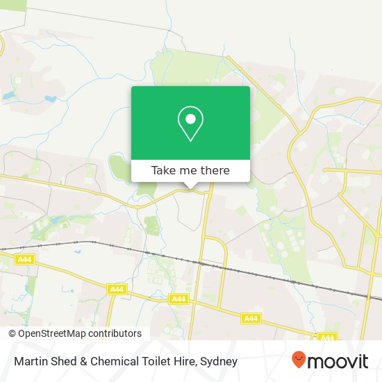 Martin Shed & Chemical Toilet Hire map