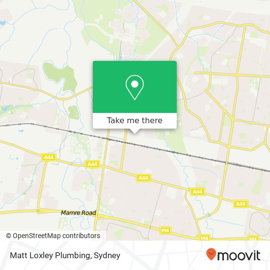 Mapa Matt Loxley Plumbing