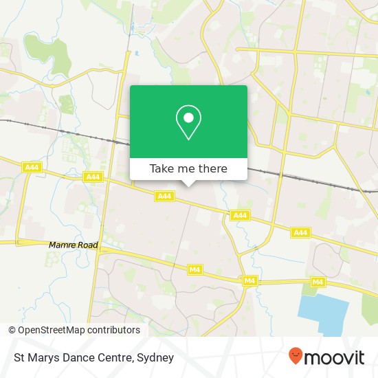 St Marys Dance Centre map