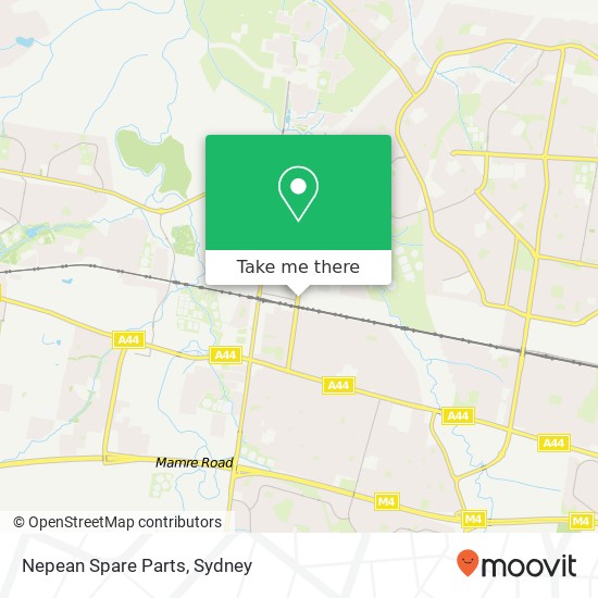 Nepean Spare Parts map