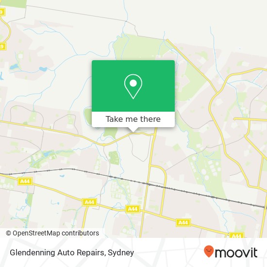 Mapa Glendenning Auto Repairs