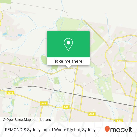 Mapa REMONDIS Sydney Liquid Waste Pty Ltd