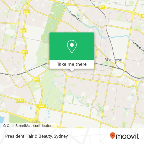 President Hair & Beauty map