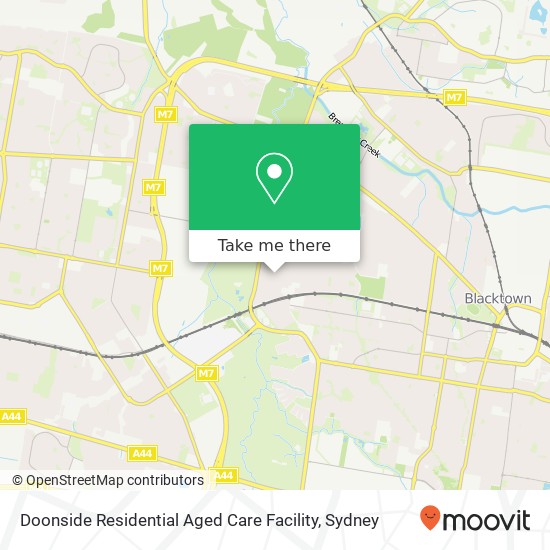 Doonside Residential Aged Care Facility map