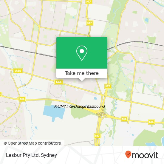 Lesbur Pty Ltd map