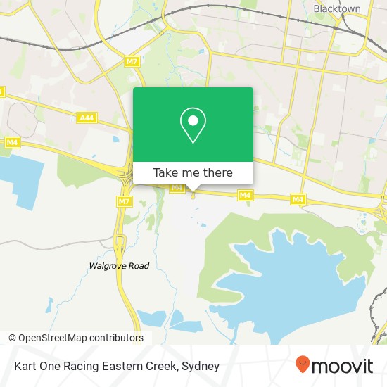 Mapa Kart One Racing Eastern Creek