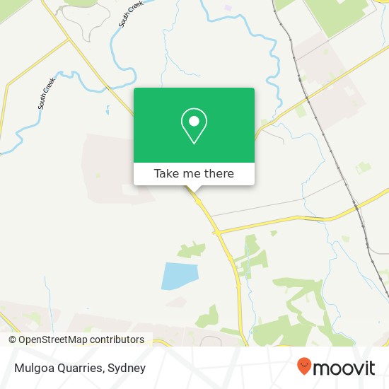 Mapa Mulgoa Quarries