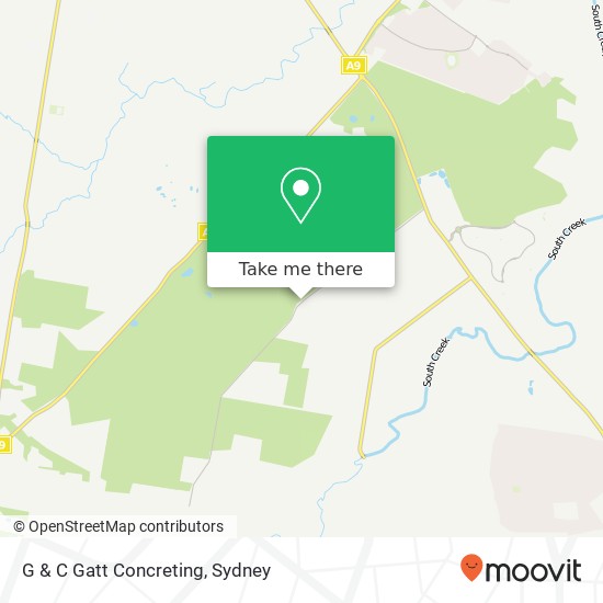 G & C Gatt Concreting map