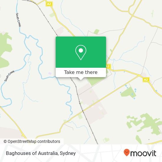 Baghouses of Australia map