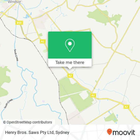 Mapa Henry Bros. Saws Pty Ltd