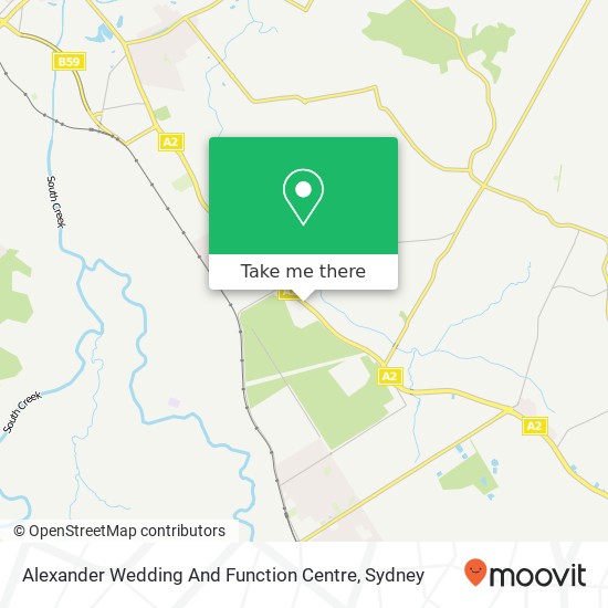 Alexander Wedding And Function Centre map