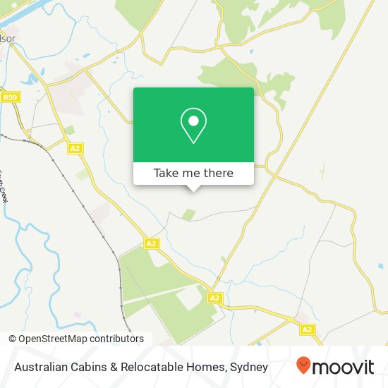 Australian Cabins & Relocatable Homes map