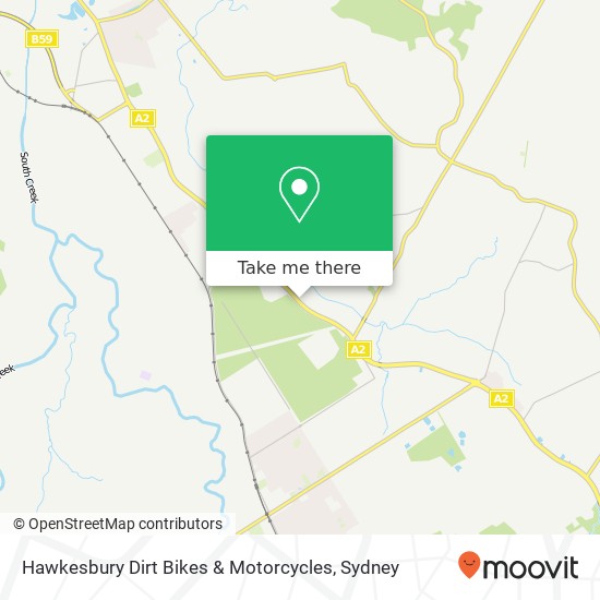 Mapa Hawkesbury Dirt Bikes & Motorcycles