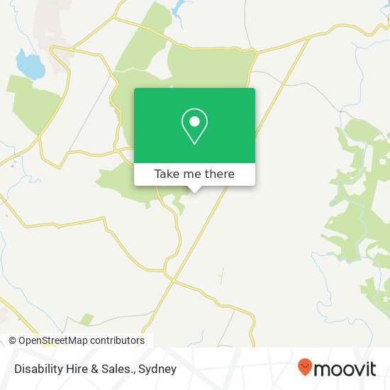 Disability Hire & Sales. map