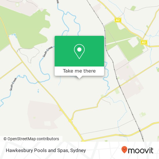 Mapa Hawkesbury Pools and Spas